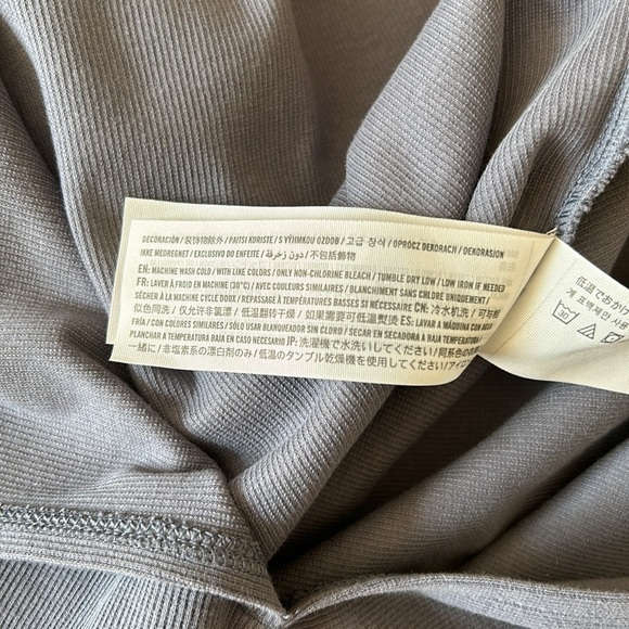 NWT Hollister Dress Womens Midi Ribbed Slit Gray Stretch Small - Picture 10 of 10